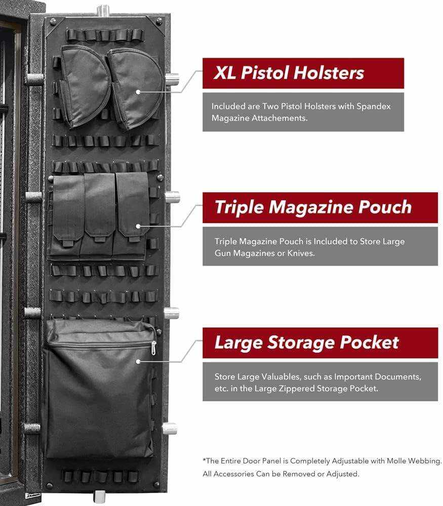 Stealth UL14 Gun Safe 14 Long Gun Capacity with Handgun Storage, 1 Hour Fire Protection & UL RSC Burglary Rating