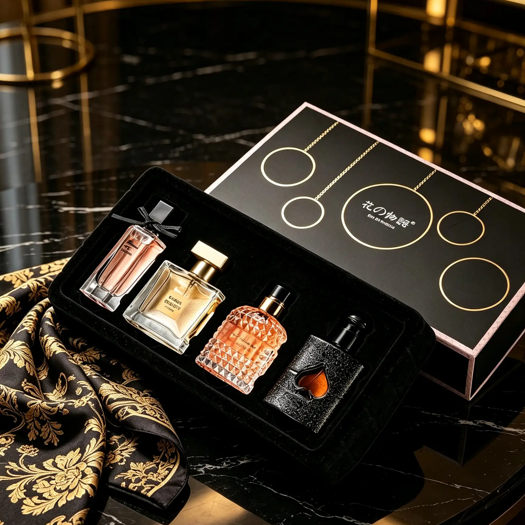 Hana Monogatari 4 Bottles Luxury Women Perfume Gift Set25ml*3+30ml