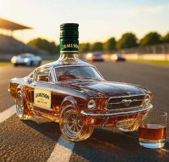 Ford Mustang Whiskey Bottle - 1965 Collector's Edition