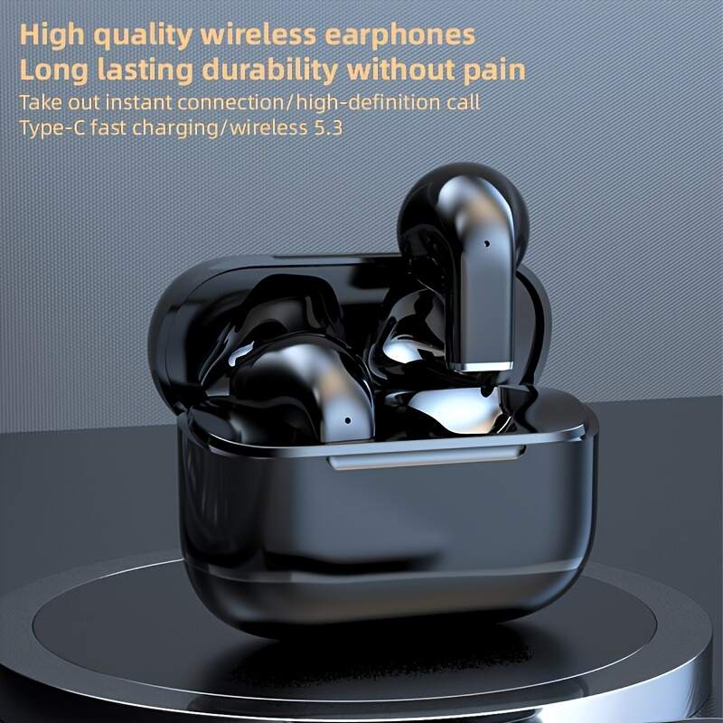 2025 new style, true wireless 5.3 headphones, in-ear, smart and comfortable mini headphones-HiFi bass, 9D sound quality, stereo, HD call, TWS wireless headphones, USB-C charging, suitable for Android and iPhone, sports headphones, sleep headphones
