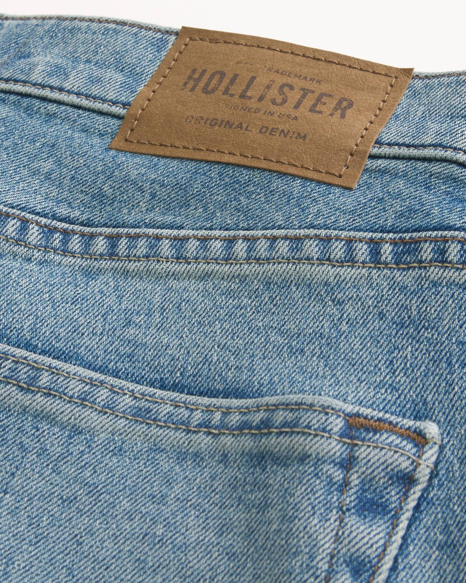 Light Wash Straight Jeans