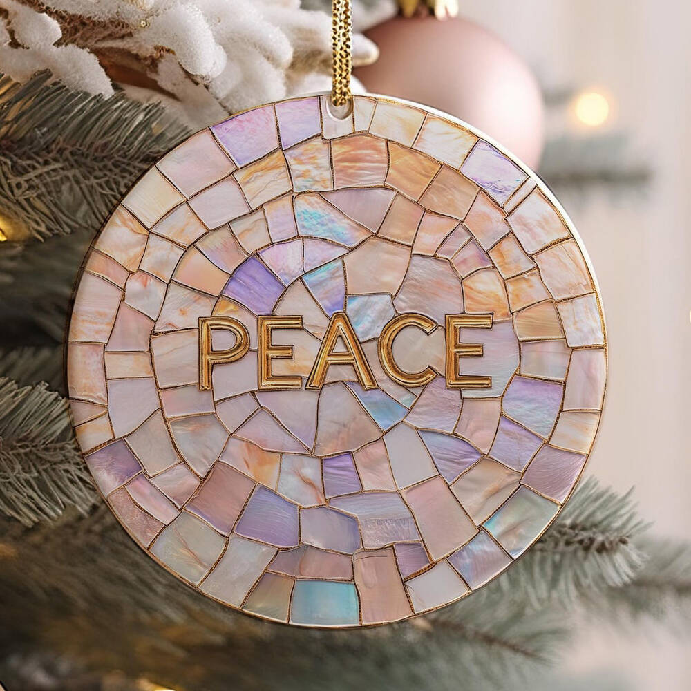 Christian Mosaic Ceramic Ornament
