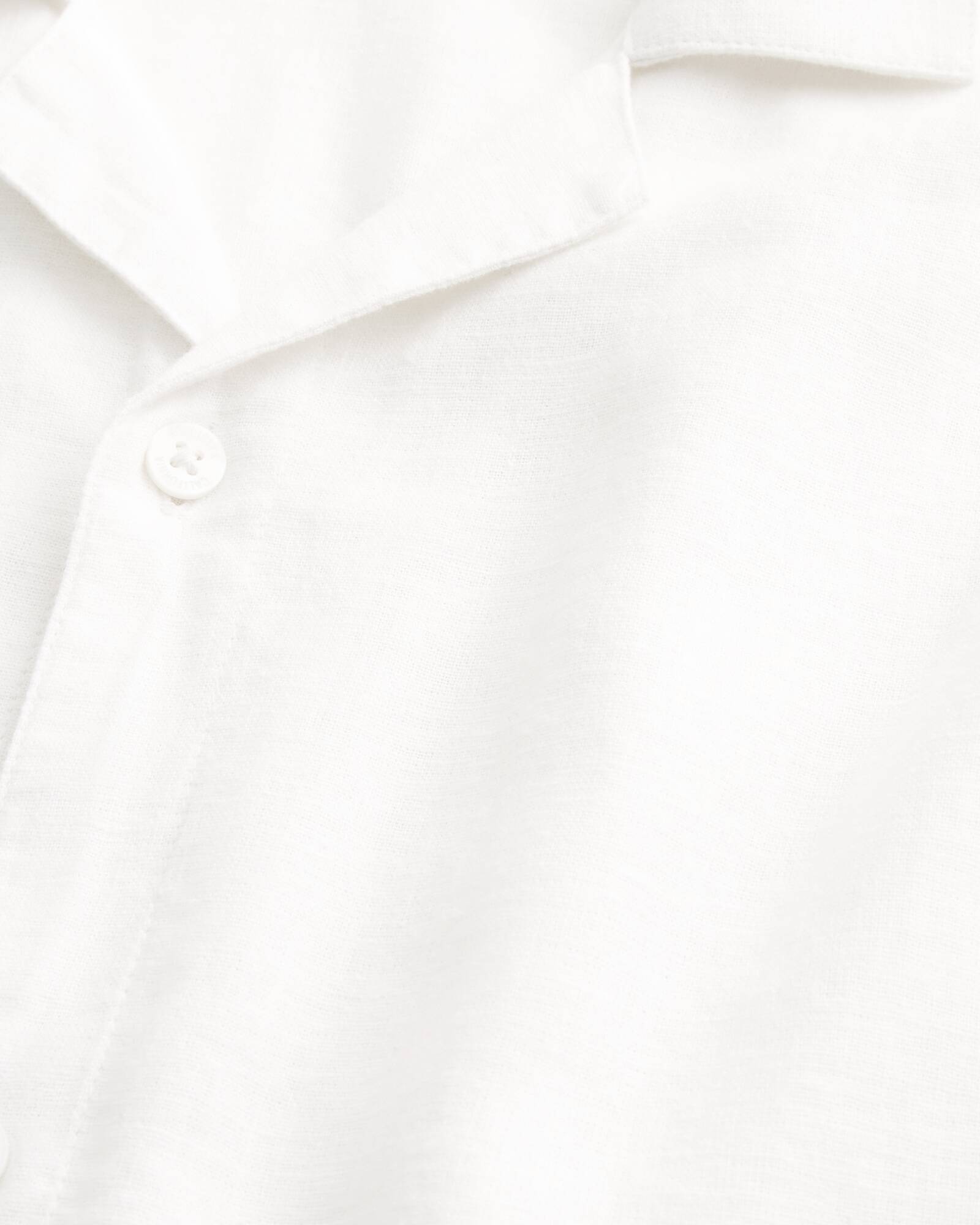 Boxy Short-Sleeve Linen-Blend Shirt
