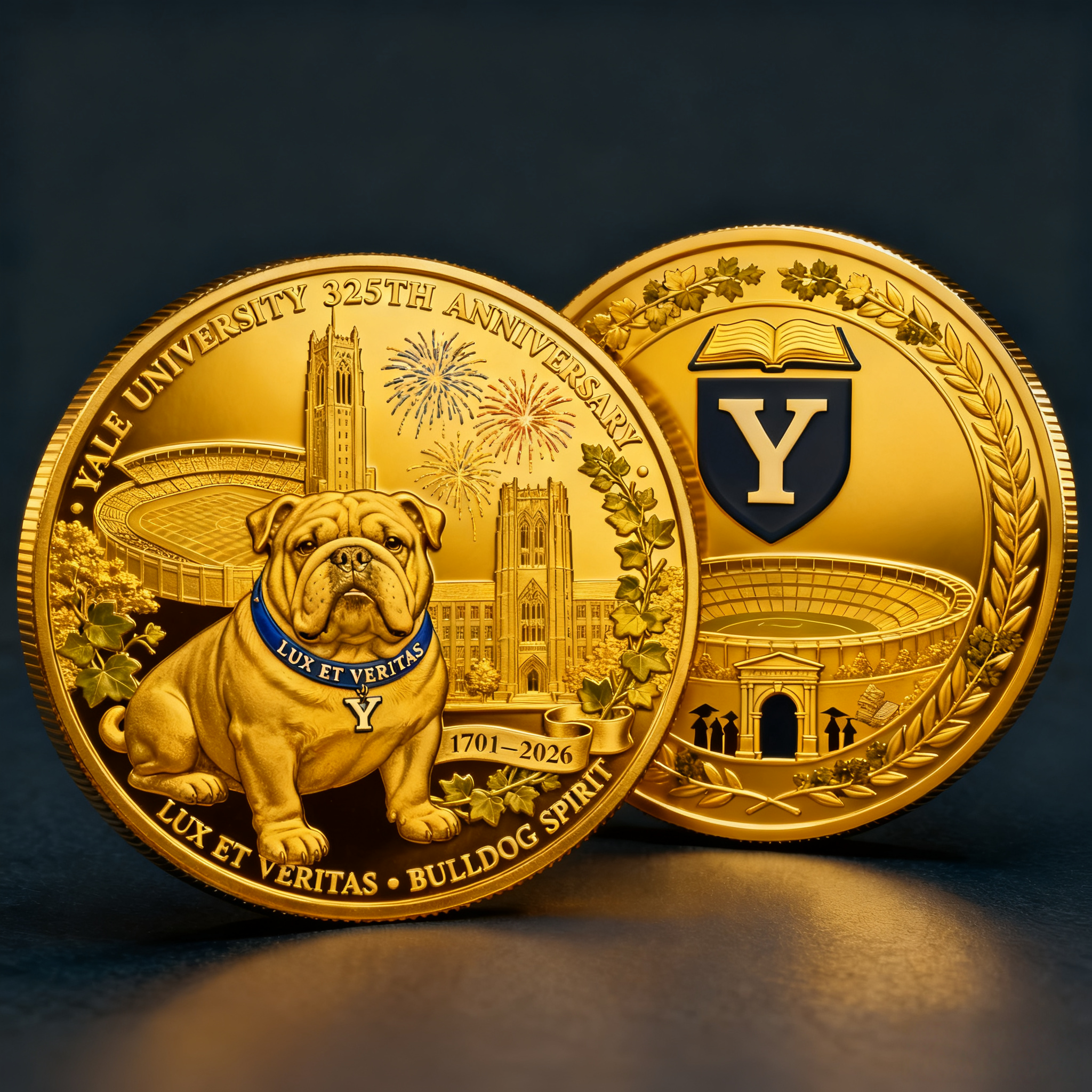 Yale University 325th Anniversary Coin