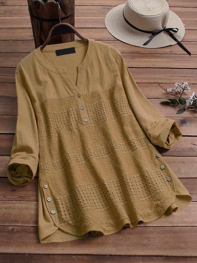 Casual Solid Color Long Sleeve Shirt