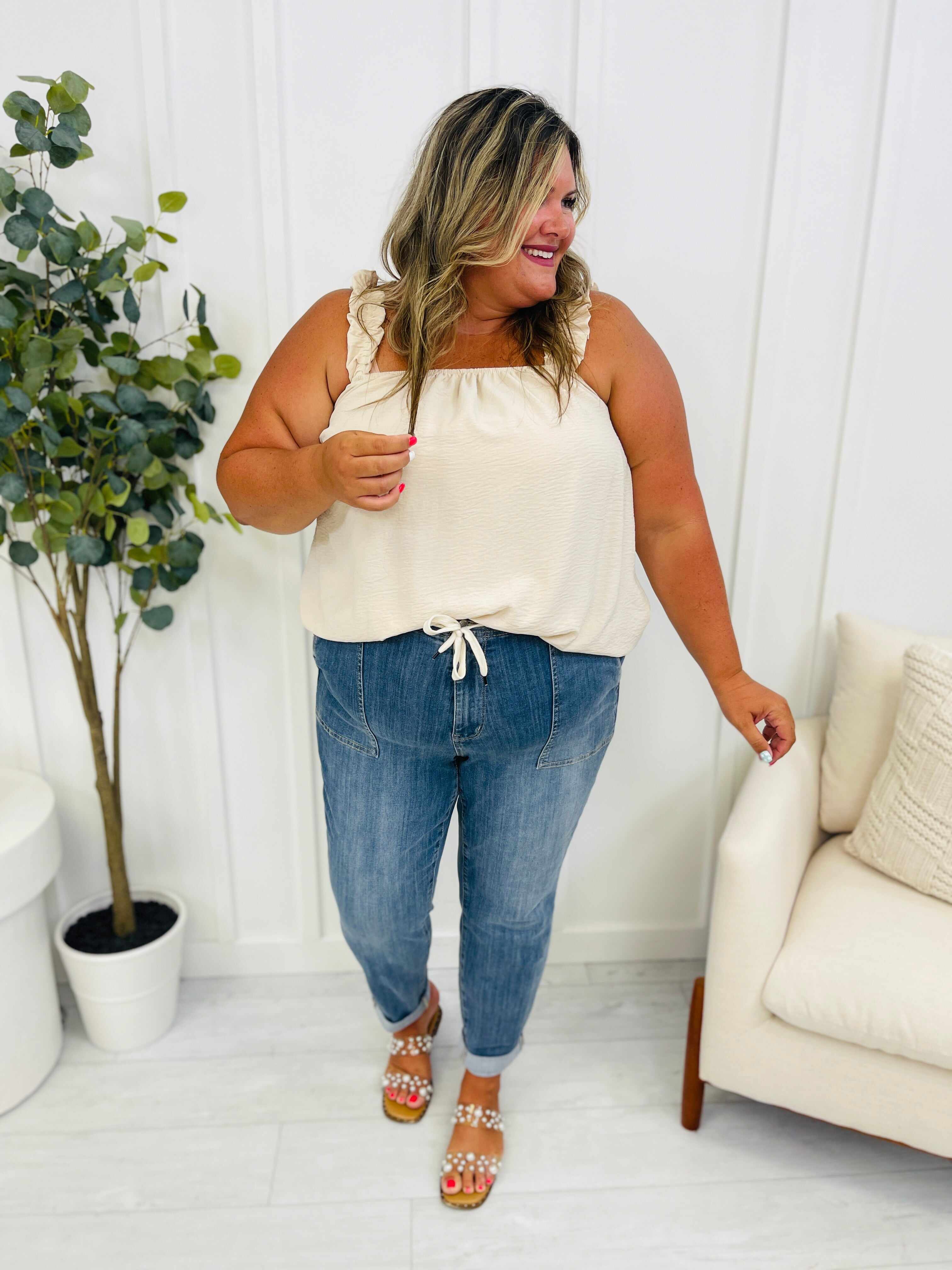 MARKDOWNS! Joggers REG/CURVY Jog It Out Denim Joggers RESTOCK!