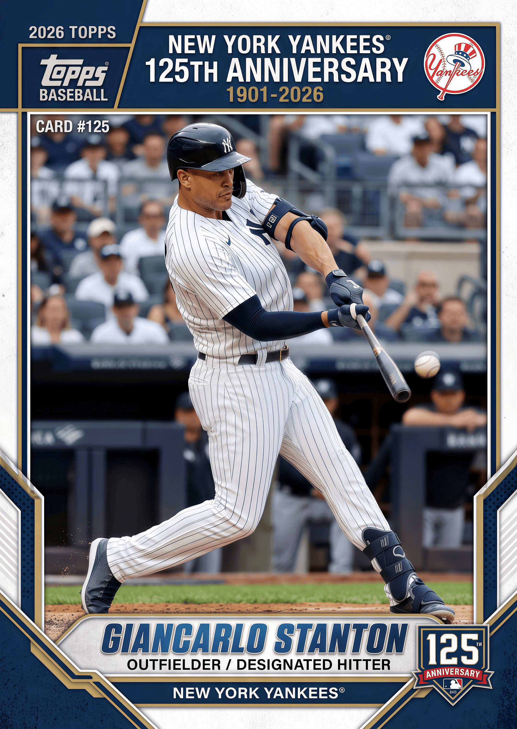 2026 New York Yankees 125th Anniversary Trading Cards Hobby Box