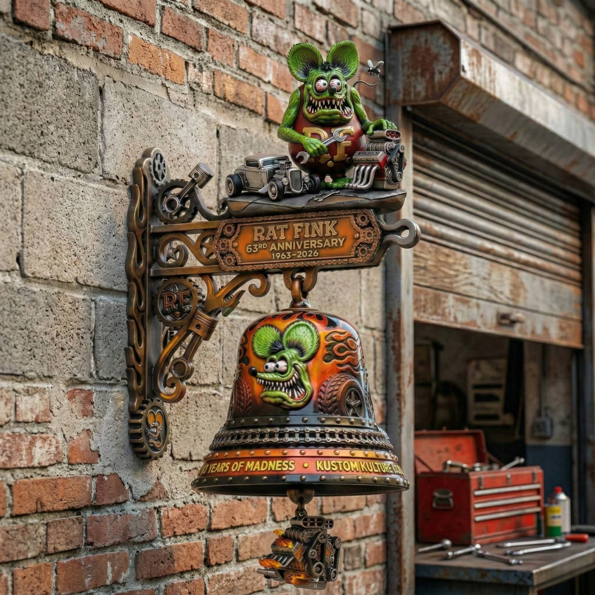 🐀🔥 Rat Fink – 63rd Anniversary Commemorative Bell (1963–2026)
