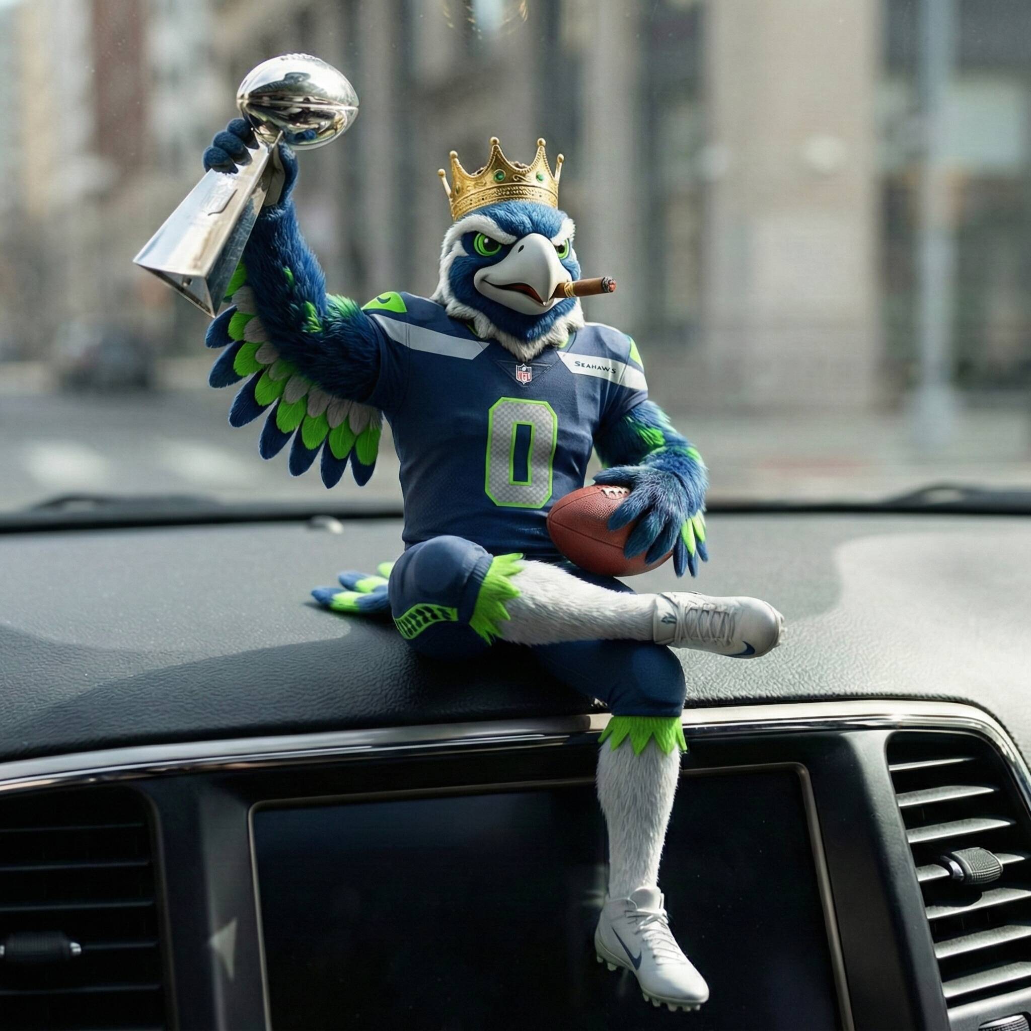 Seattle Seahawks Super Bowl LX Champions Dashboard Figure