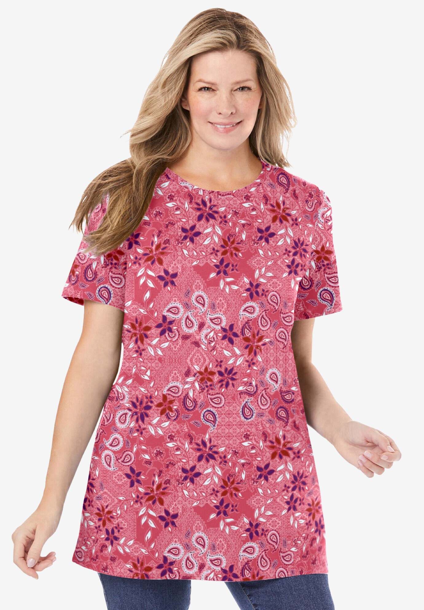 Perfect Printed Crewneck Tunic