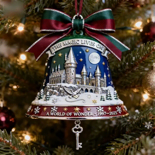 Magic School Enamel Bell Tree Ornament