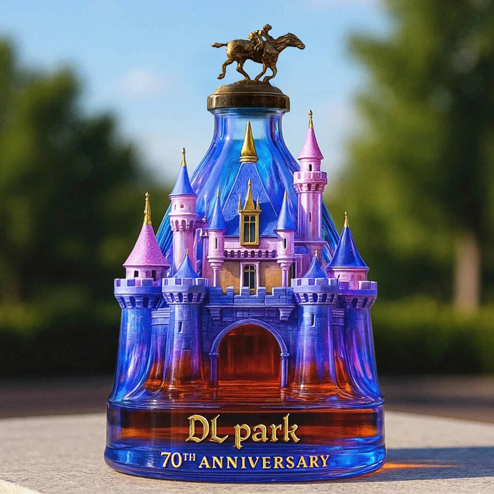 Disneyland 70th Anniversary Whiskey Bottle