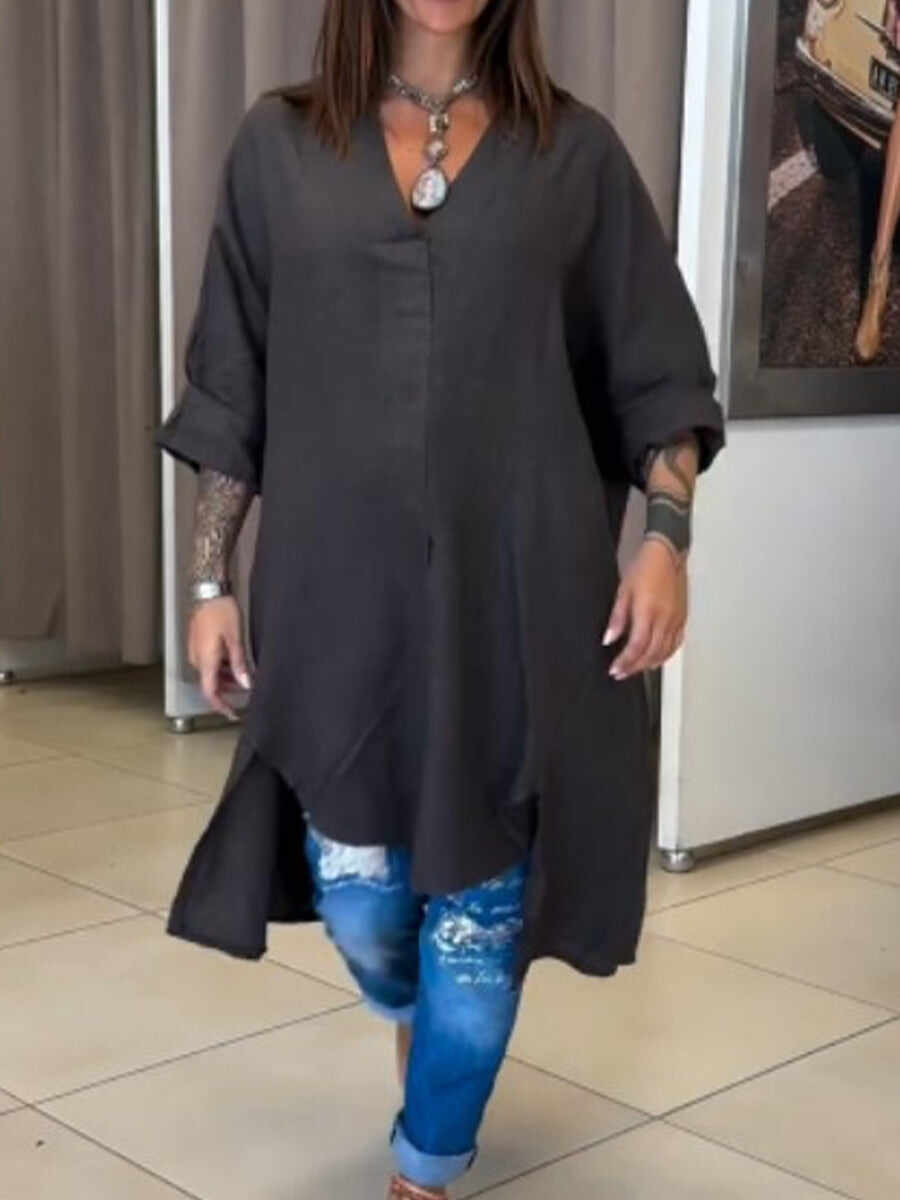🔥Summer Arrivals🌟Women's Casual Linen And Cotton Shirt