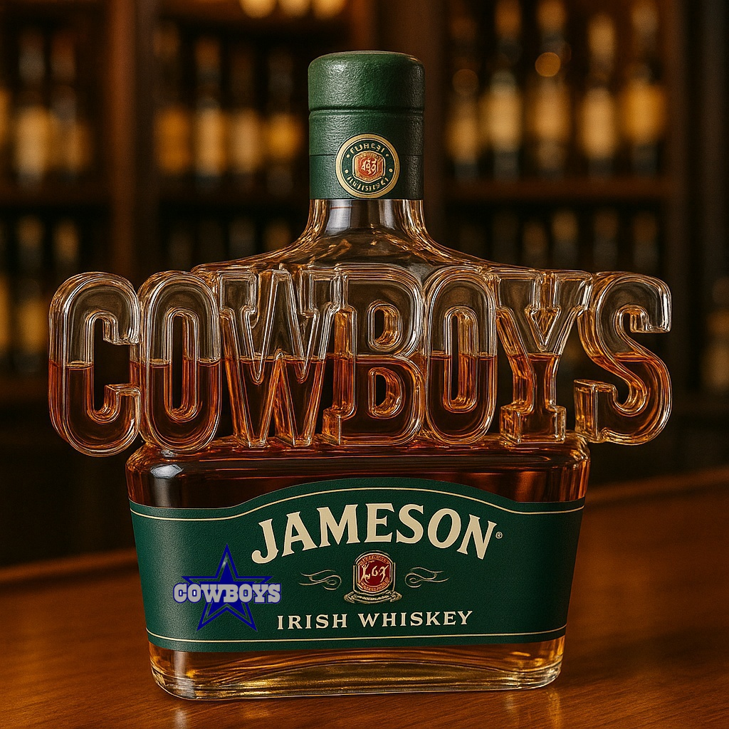 Dallas Cowboys Whiskey Bottle