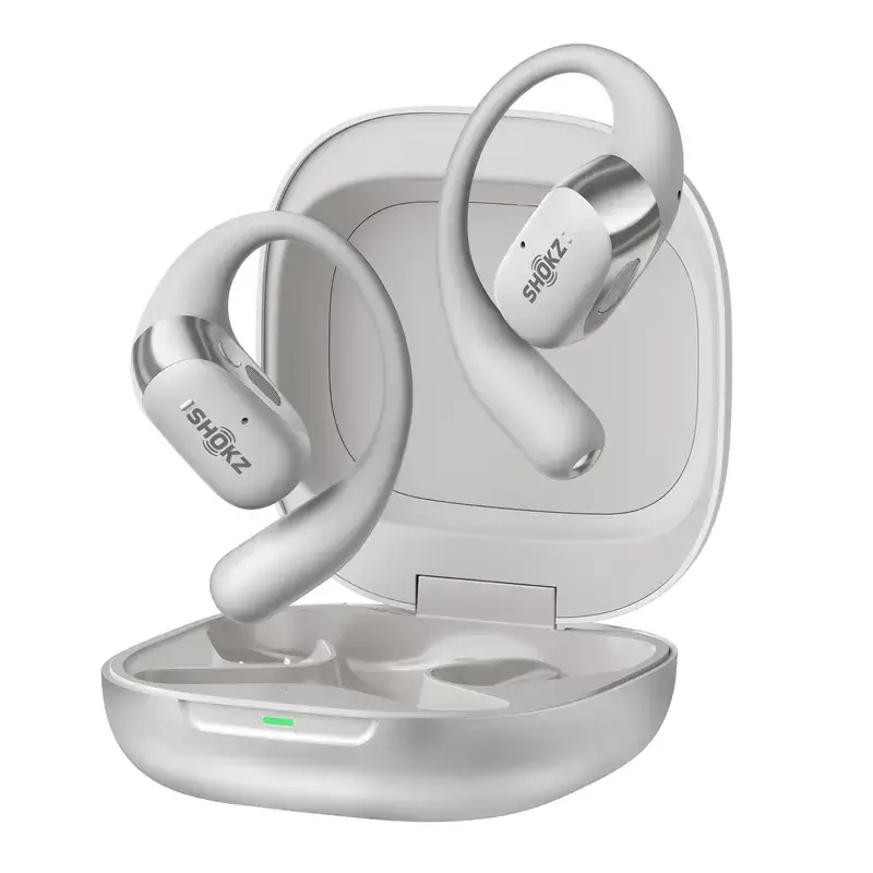 New OpenFit 2+ Open-Ear Headphones, Dolby Audio Enabled, Comfortable Earbuds with Soft Ear Hooks, 48H Playtime, IP55 Water-Resistant, USB-C Fast Charging, Wireless Charging