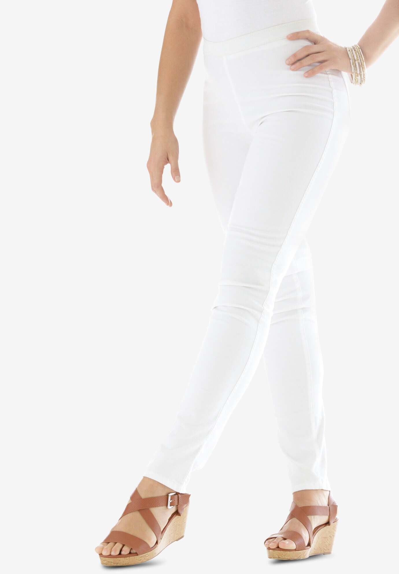 Stretch Denim Straight-Leg Jegging