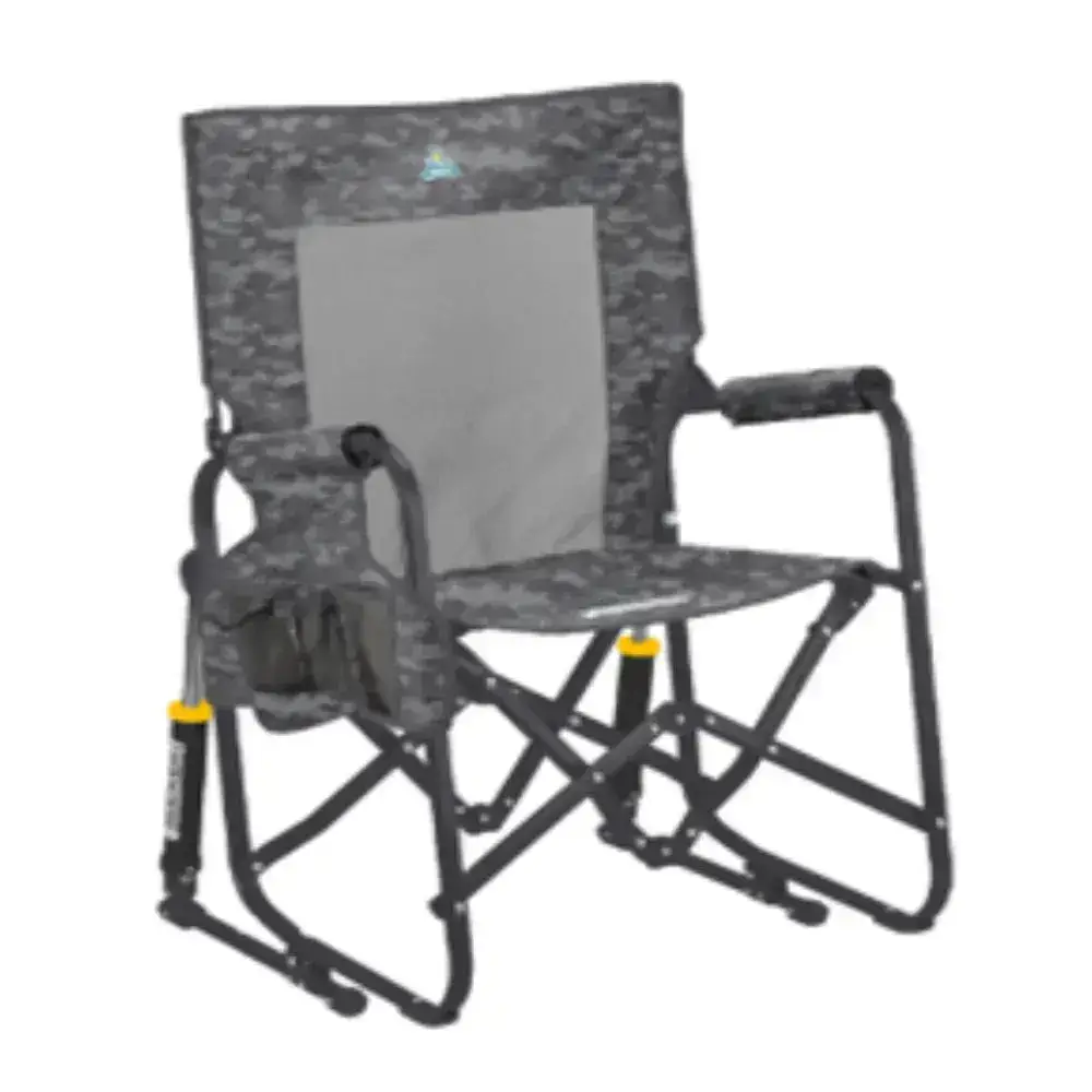 Outdoor Stowaway Rocker with Storage Pouch