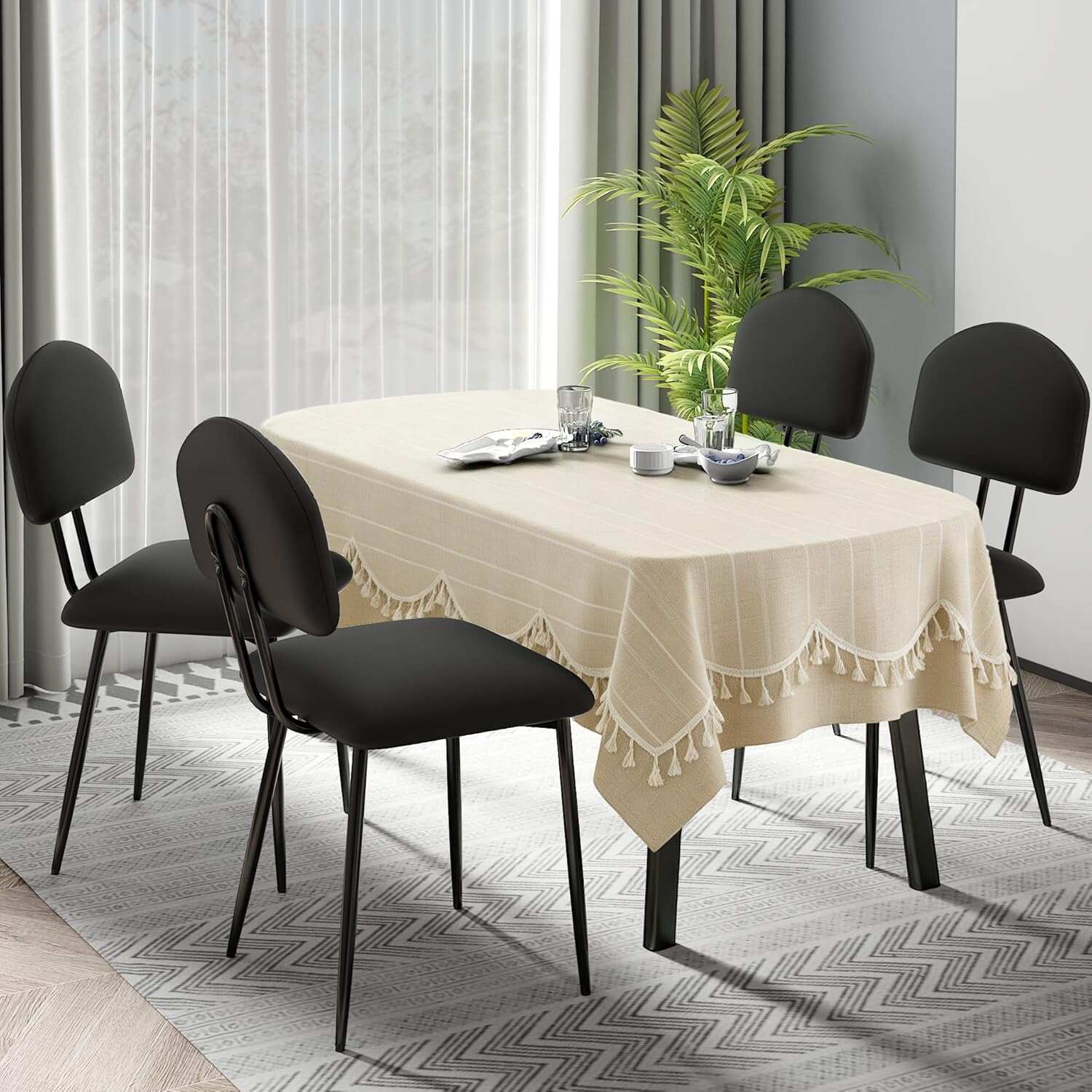 VECELO Dining Chairs Set of 2