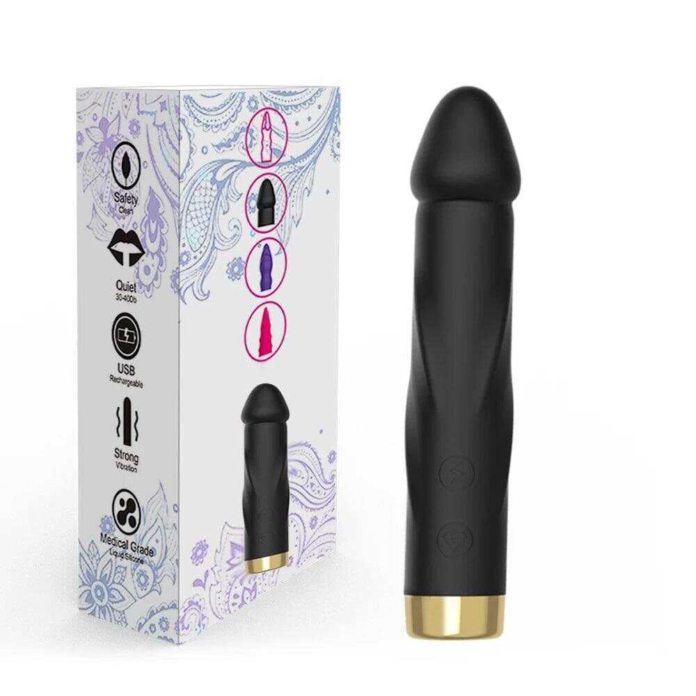 10-Mode Realistic Silicone Dildo Vibrator