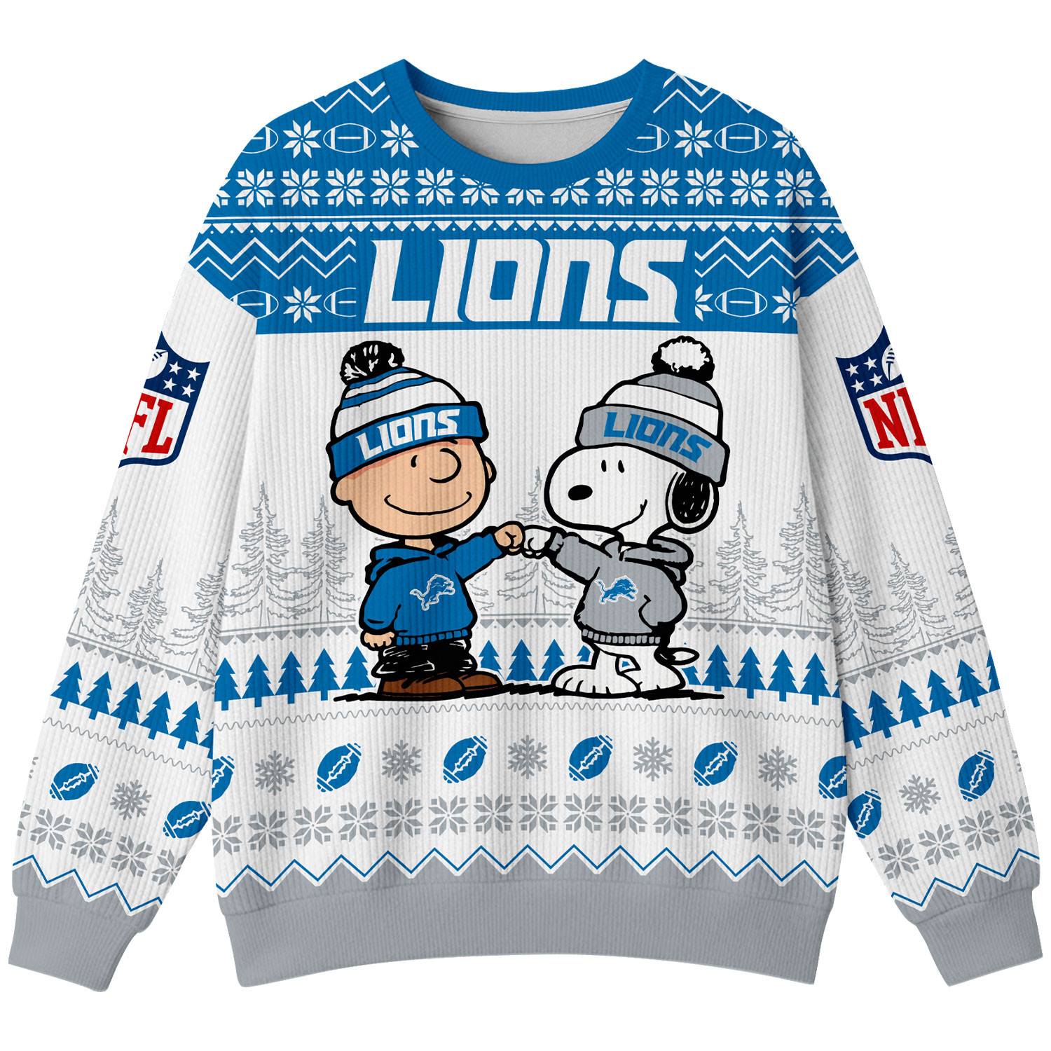 Detroit Lions | Premium NFL Snoopy Winter SweatShirt NY