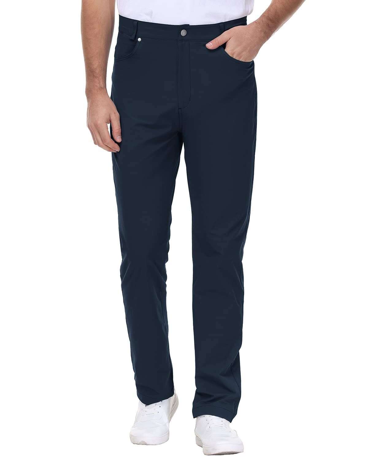 🔥Spring Sale🔥Men's Stretch Golf Pants Lightweight Quick Dry Work Casual Dress Pants 6 Pack