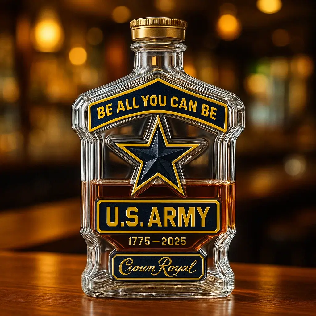 U.S.Army 250th Anniversary Commemorative Whiskey Bottle