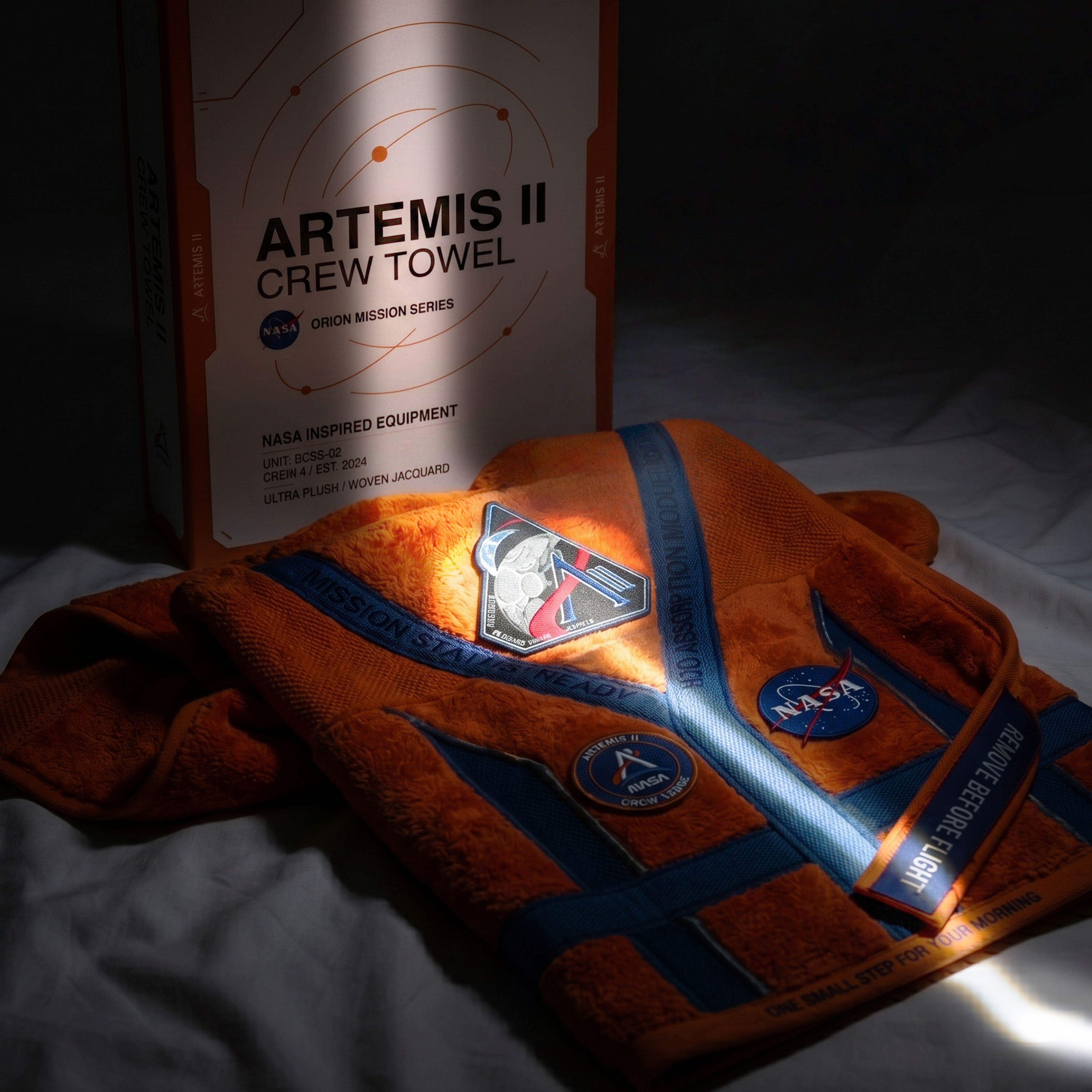 NASA Artemis II Crew Towel, Ultra Plush Spacesuit Design