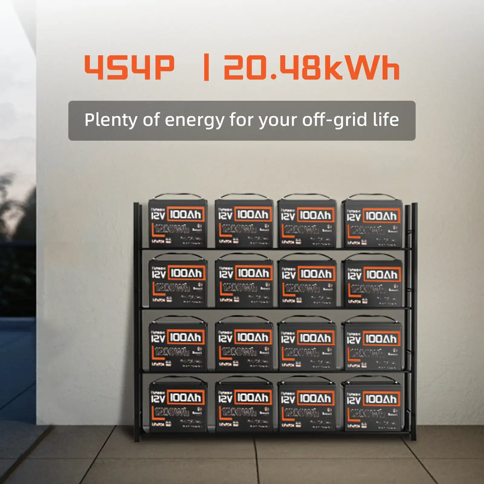 12V 100Ah LiFePO4 Bluetooth Lithium Battery, Built-in 100A BMS & Low-Temp Protection, for RV/Marine/Trolling Motor/Off-Grid/Home Backup