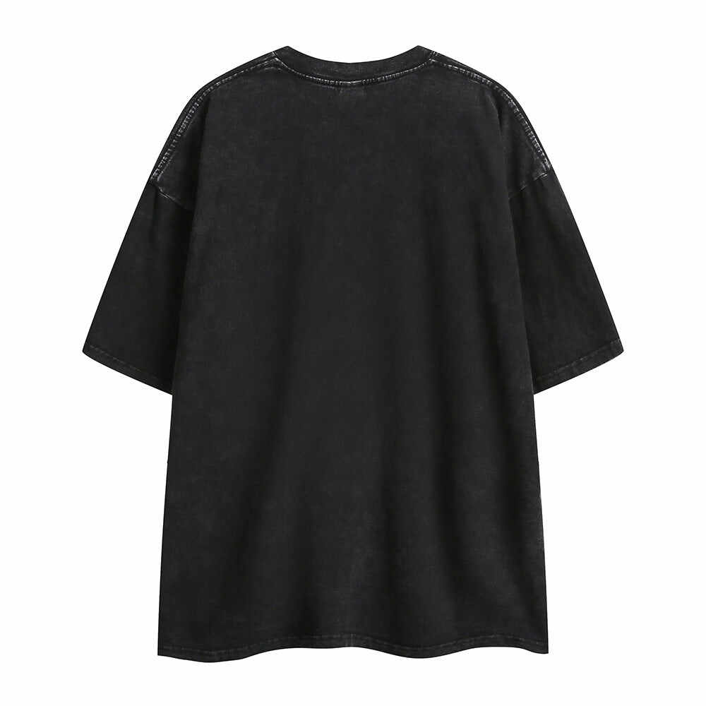 Retro Distressed T-shirt Summer Men And Women