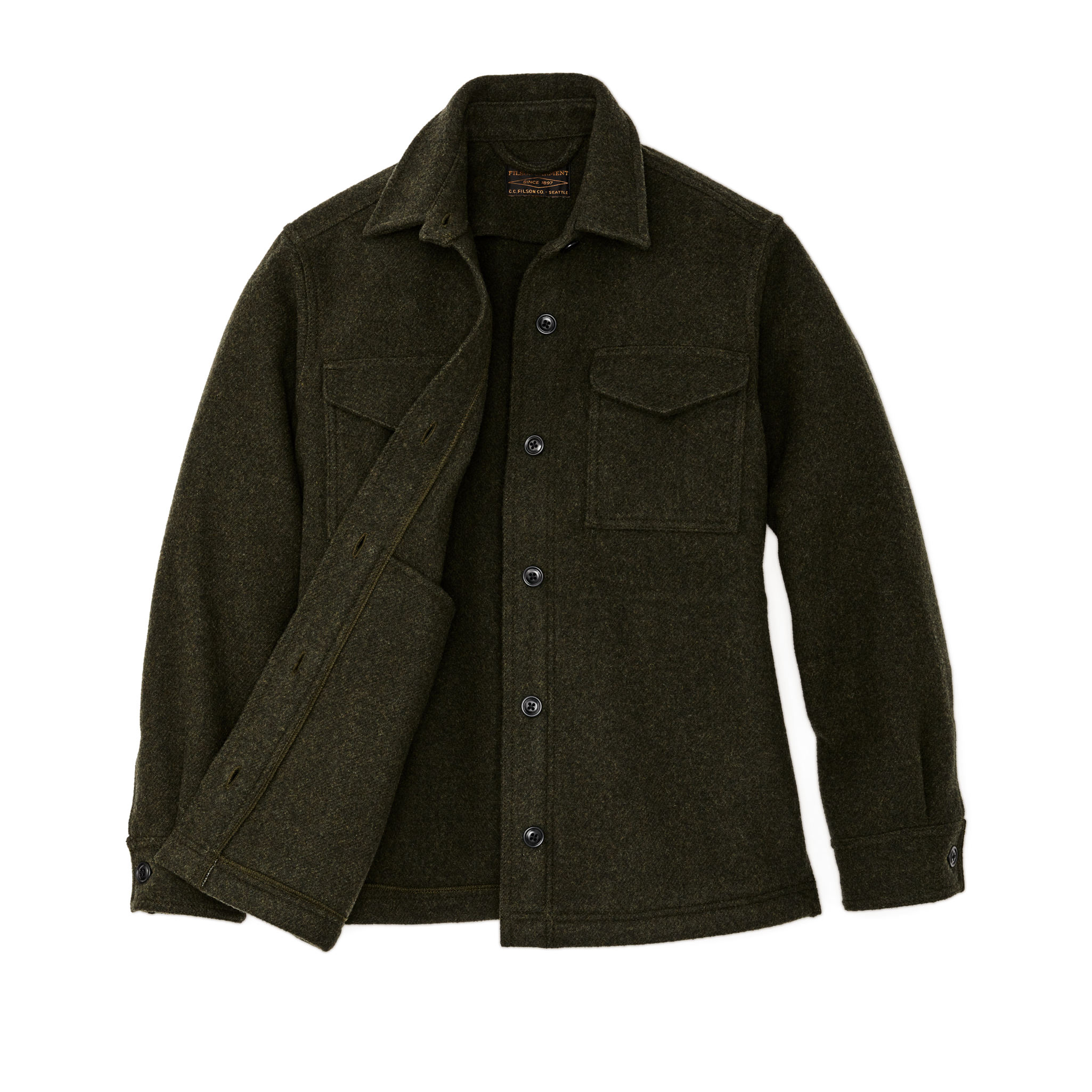 Women's Seattle Wool Jac-shirt - Forest Green