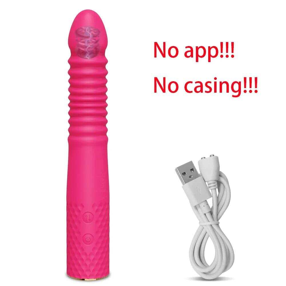 Telescopic Dildo Vibrator – Automatic G-Spot Thrusting Toy