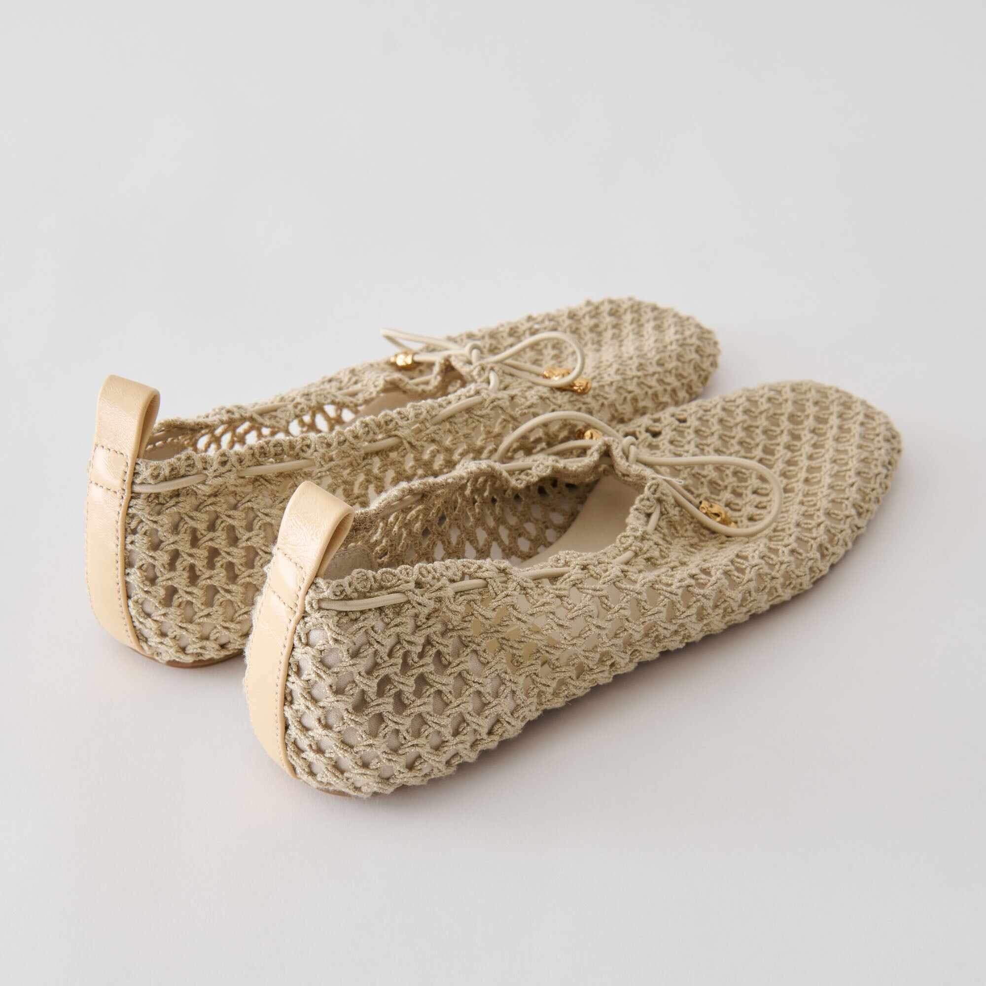 KAYLYN FLATS OATMEAL CROCHET