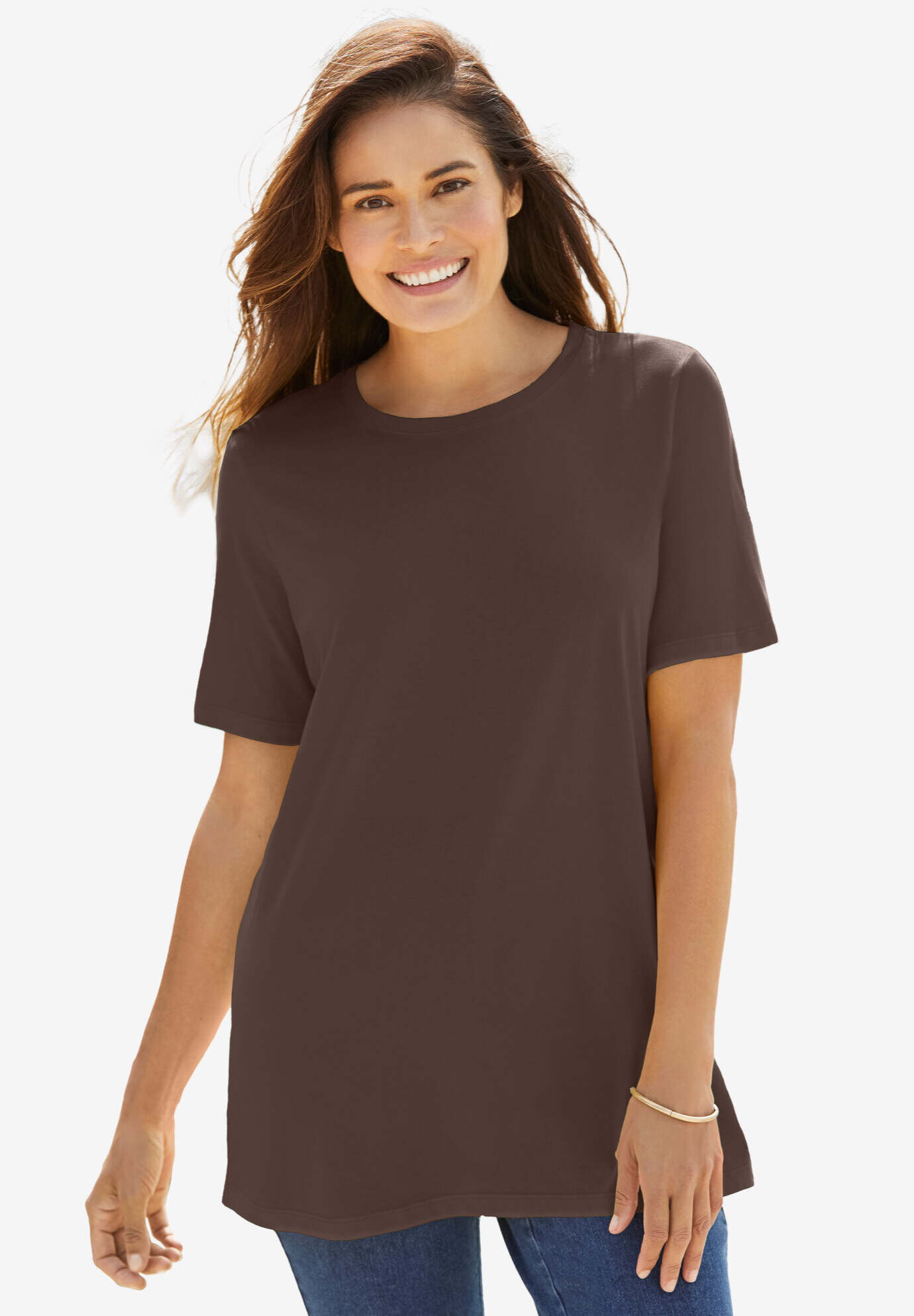 Perfect Short-Sleeve Crewneck Tee