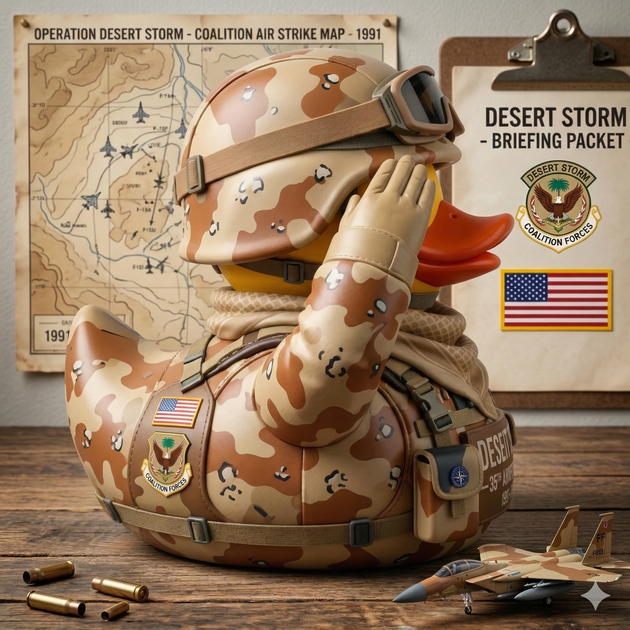 Desert Storm 35th Anniversary Commemorative Duck