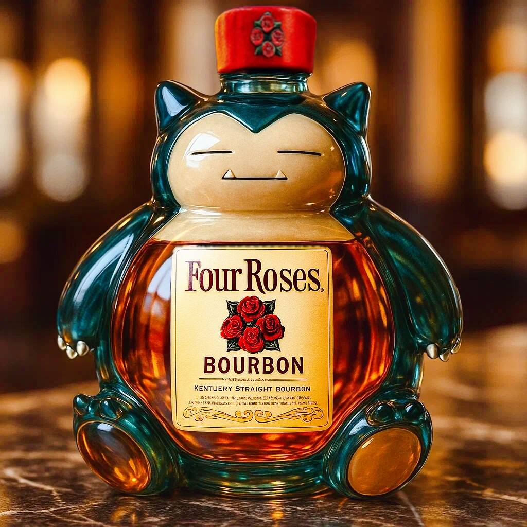 Snorlax Whiskey Bottle