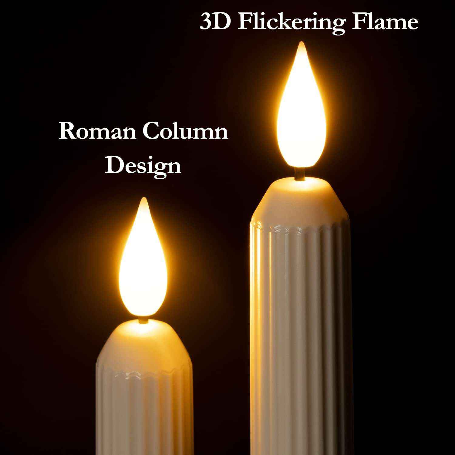 💥ON SALE 🎄6 Pack Flameless LED Window Candles with Dusk to Dawn Sensor & Suction Cups🕯️