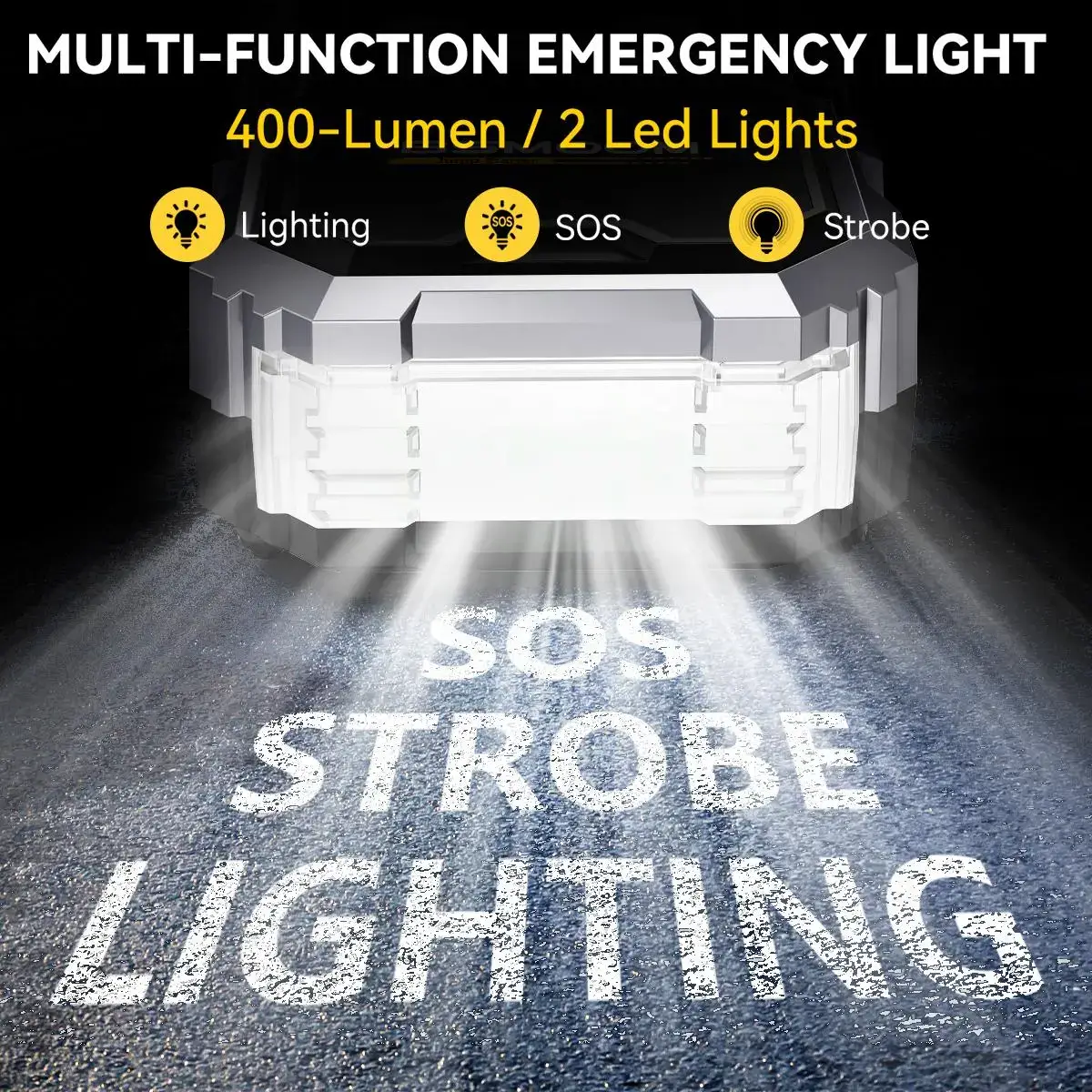 16800mAh  [5-in-1] Portable Car Jump Starter with Air Compressor(All Gas/10.0L Diesel),With Tireinflator, 12V AutoBoost BatteryCharger Jumper Box, Rapid Charger with LEDScreen Vehicle Automotive