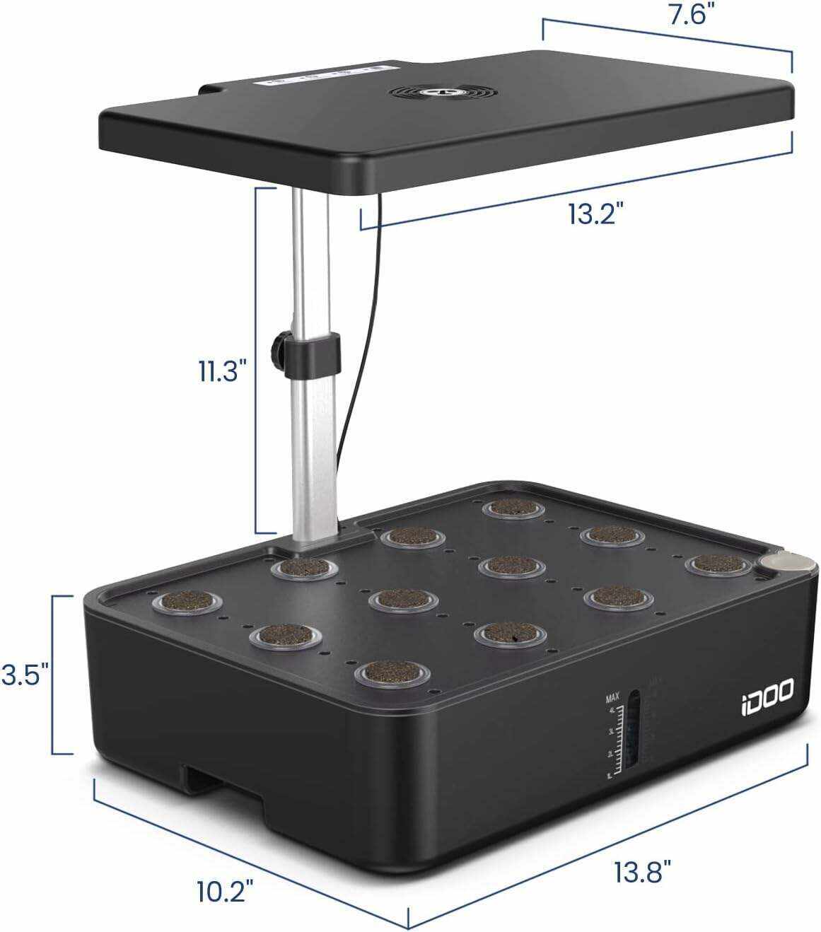 Hydroponics Growing System 12Pods, Indoor Garden with LED Grow Light