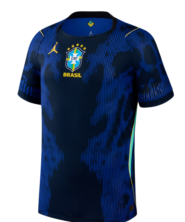 Brazil National Team Jordan Brand 2026 Away Match Authentic Jersey - Blue
