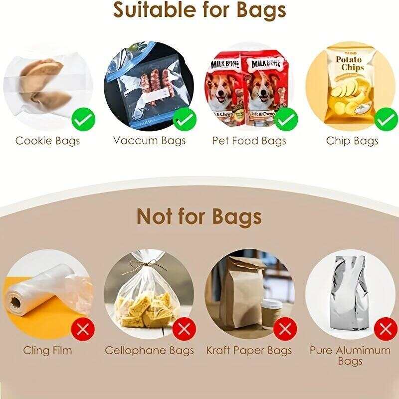 Portable Mini Heat Sealer for Food Bags - Thermal Plastic Bag Closure for Freshness - Easy to Use Packing Kitchen Accessory