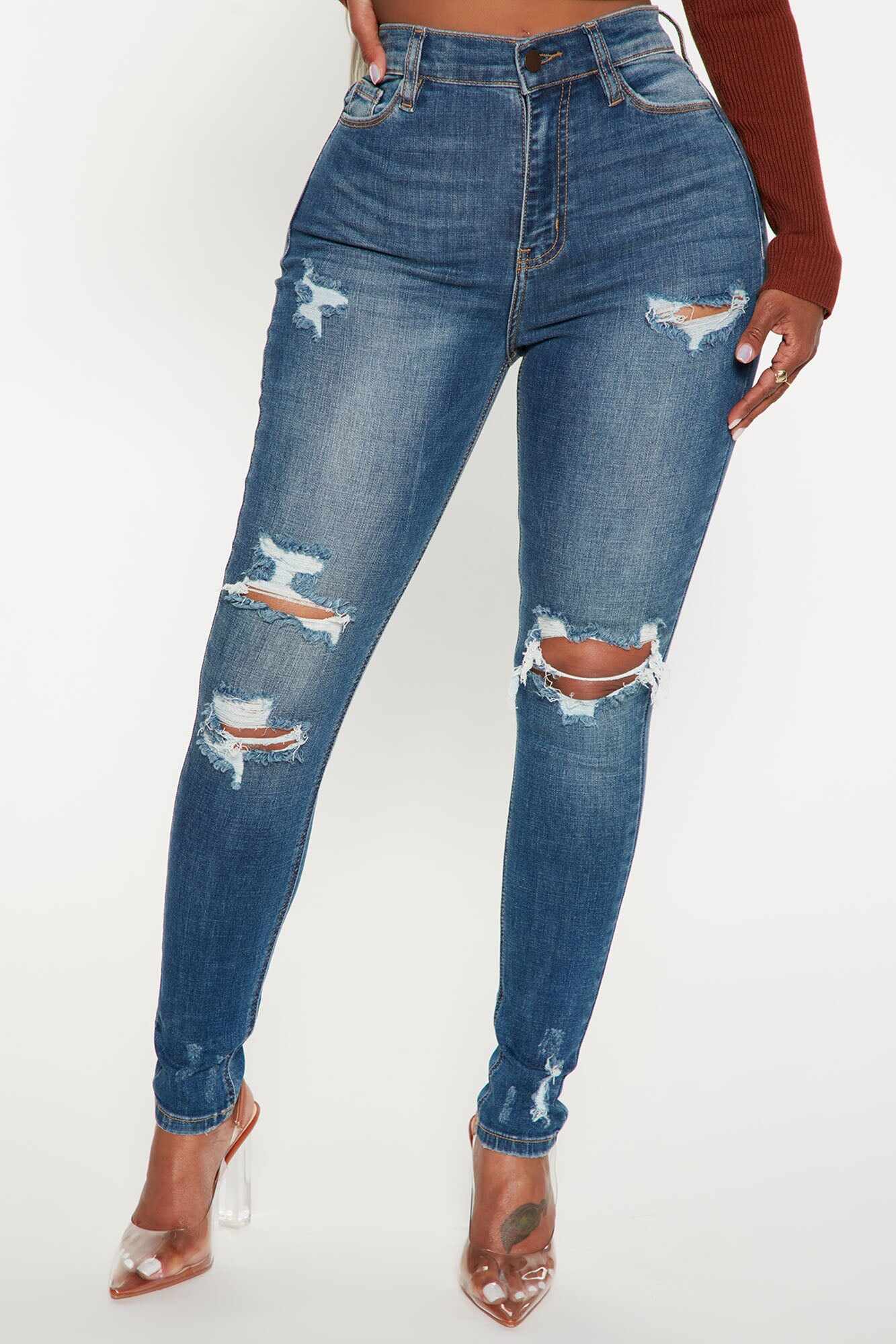 Don't Believe It Skinny Jeans - Dark Denim