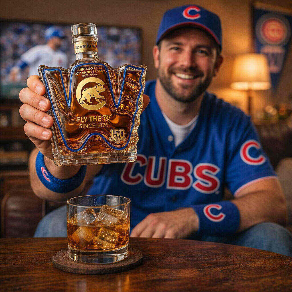 Cubs 150th Anniversary Commemorative Whiskey Decanter