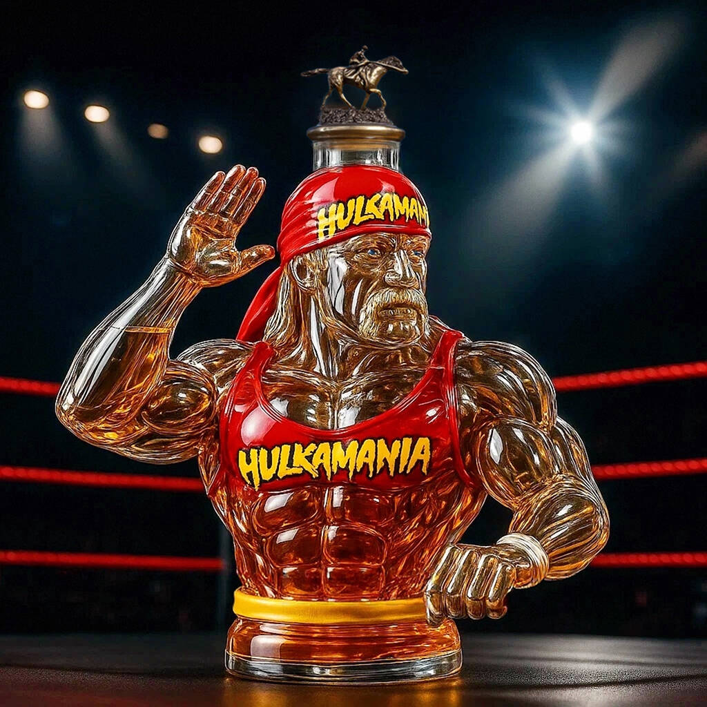 Legendary Champion Hulk Hogan Whiskey Bottle