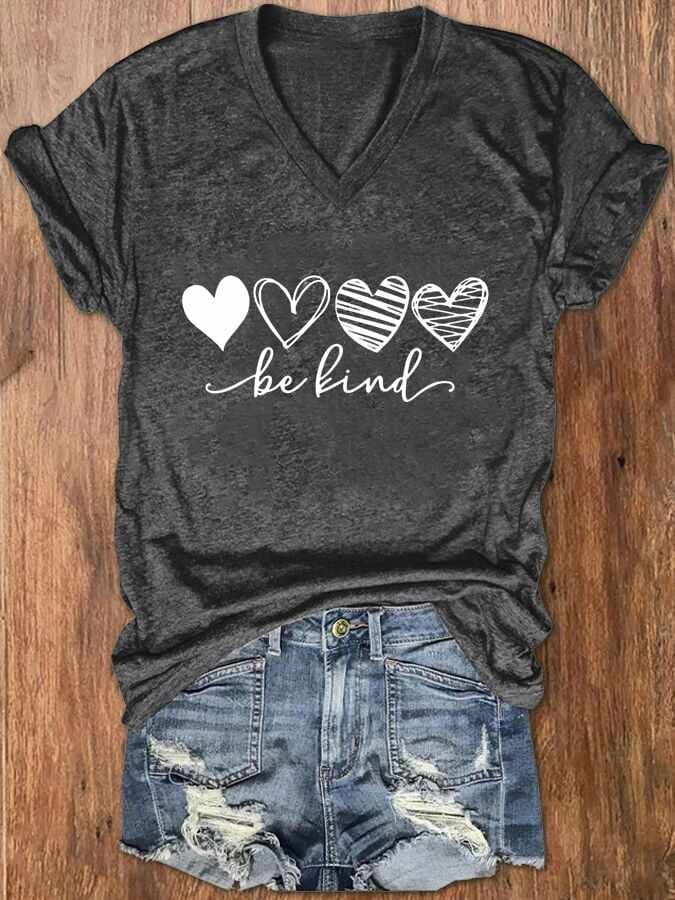 Women's Mental Health Matters Be Kind Casual T-Shirt
