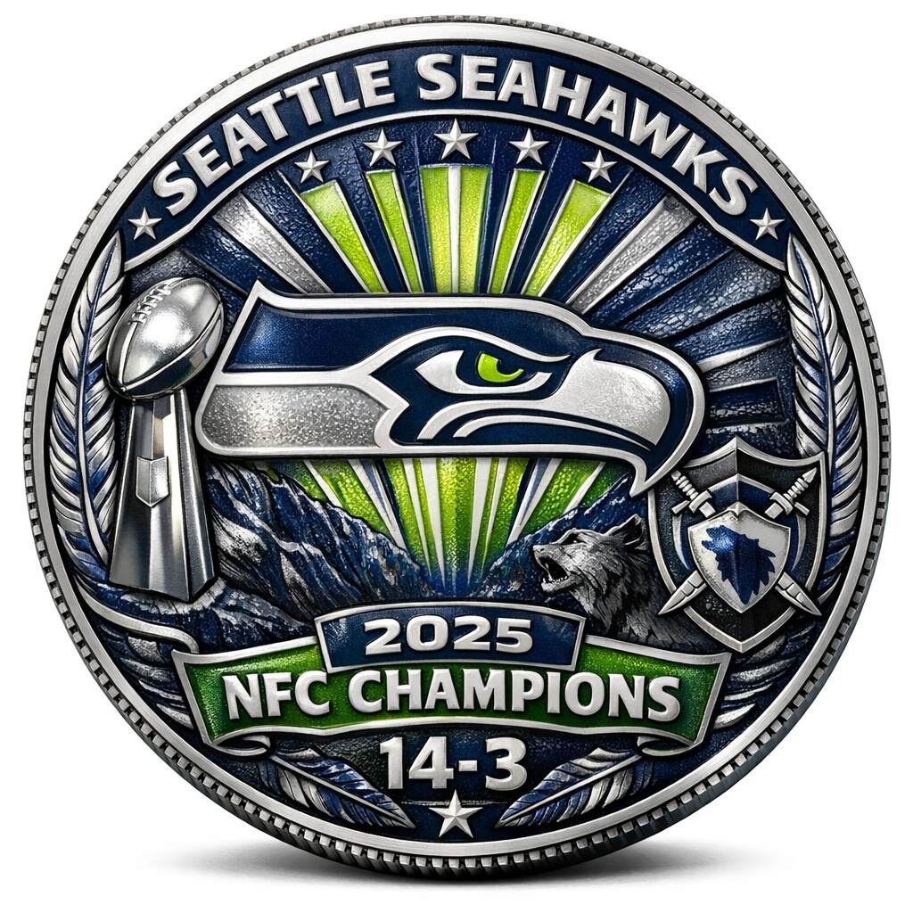 Seattle Seahawks 2025 NFC Champions Commemorative Coin