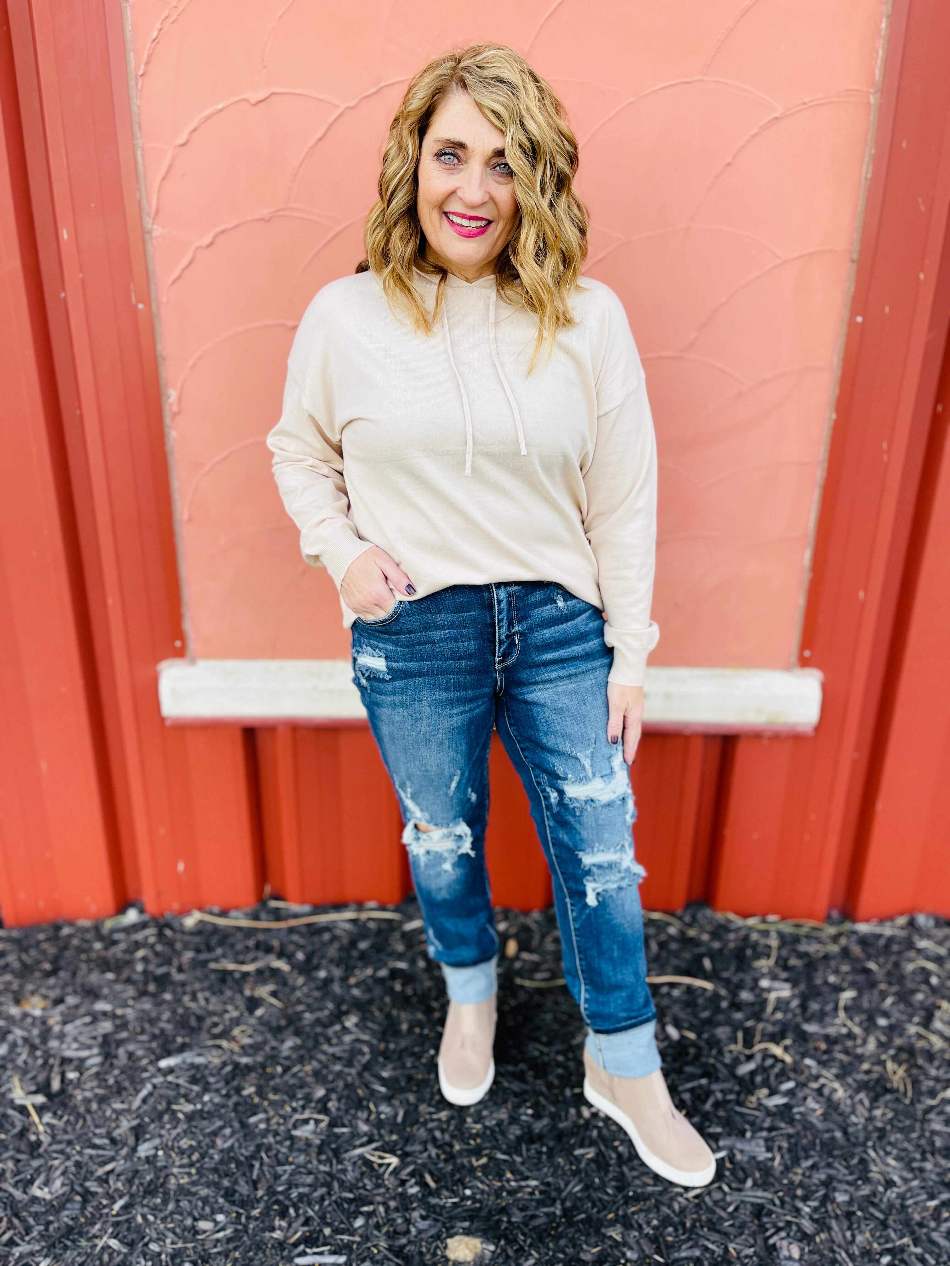 Plus/Reg Now Or Never Mid-Rise Boyfriend Jeans