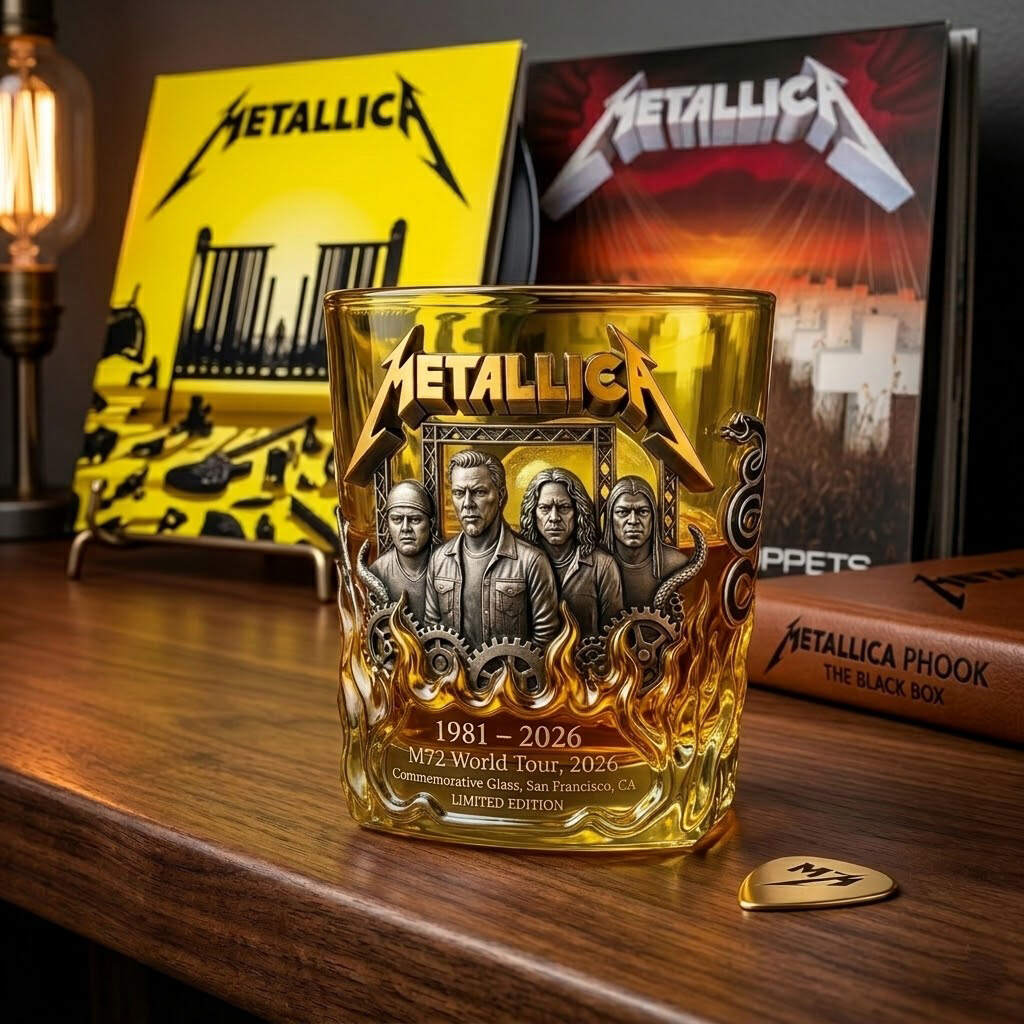 🎸 Metallica M72 World Tour 2026 Commemorative Limited Edition Glass