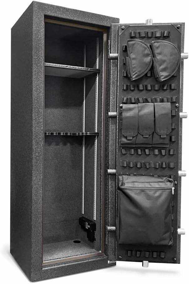 Stealth UL14 Gun Safe 14 Long Gun Capacity with Handgun Storage, 1 Hour Fire Protection & UL RSC Burglary Rating