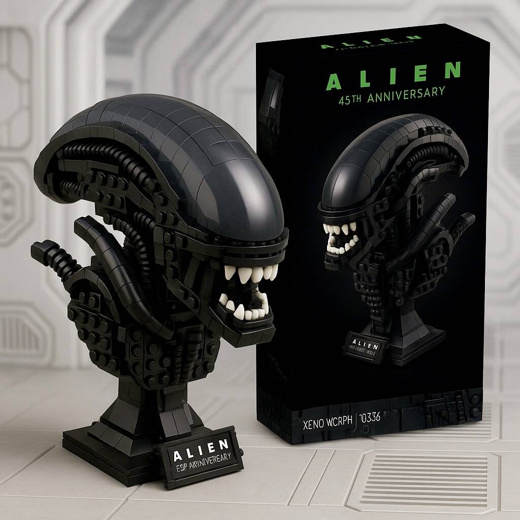 Alien 45th Anniversary Xenomorph Brick Set