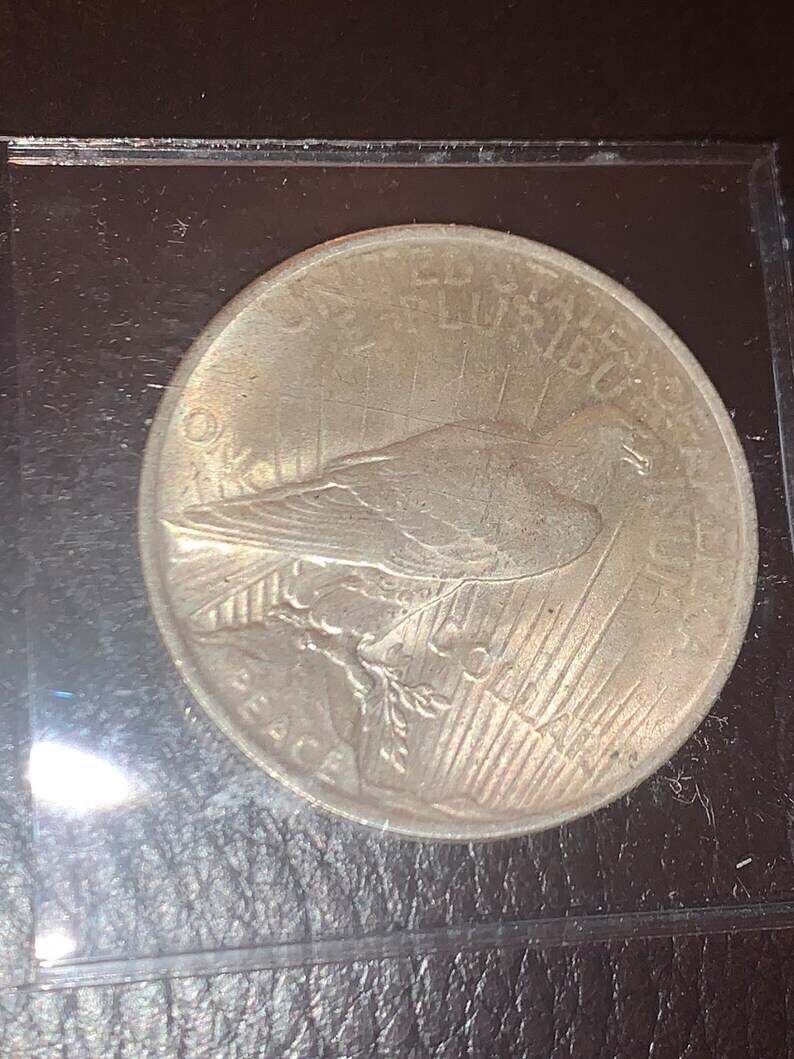 1922 Silver Peace Dollar BU  Coin - !  Lot# 1244